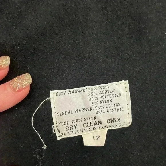 Misty Harbor Black Trench size 12 - Picture 5 of 9